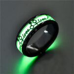 Stainless Steel Luminous Heart Ring - Image 6