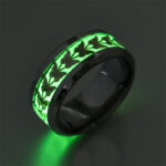 Stainless Steel Luminous Heart Ring - Image 5