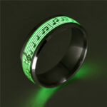 Stainless Steel Luminous Heart Ring - Image 9