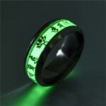 Stainless Steel Luminous Heart Ring - Image 8