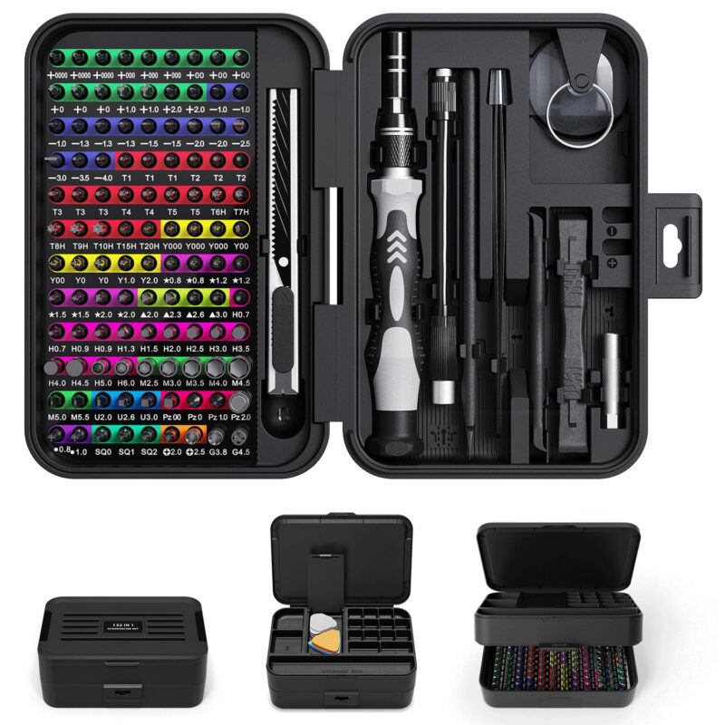132 in 1 Precision Magnetic Screwdriver Set with Storage Box