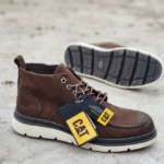 CAT Engineering Boots Durable Workwear Dark Brown