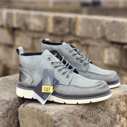 CAT Engineering Boots Durable Workwear Grey