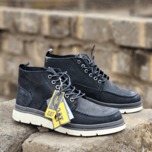 CAT Engineering Boots Durable Workwear Navy Blue