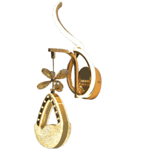 Gold Crystal LED Wall Light – Elegant Lighting | GatangaOS