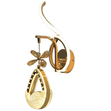 Gold Crystal LED Wall Light – Elegant Lighting | GatangaOS