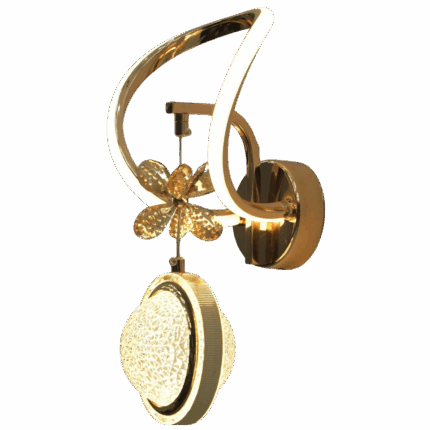 Luminous Blossom Crystal Wall Light | GatangaOS