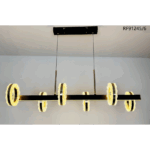 Lunaris Six-Ring Linear Crystal LED Chandelier for sale on Murang'a's No.1 Online Store
