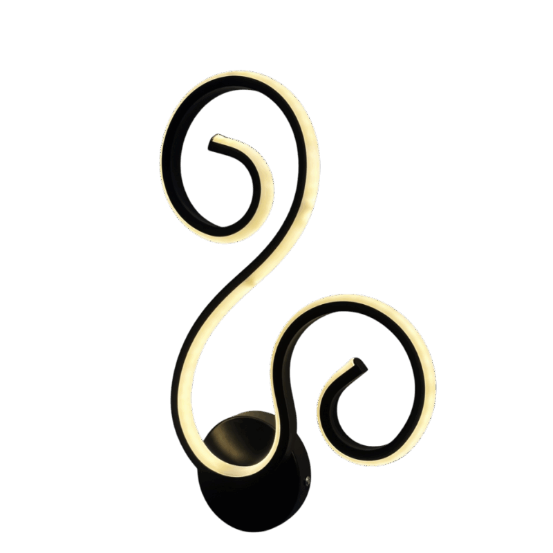 Modern Swirl LED Wall Light – Artistic Decorative Indoor Lamp | Gatanga Online Store (GatangaOS)