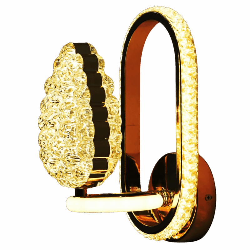 Aurora Luxe Crystal LED Wall Light | GatangaOS