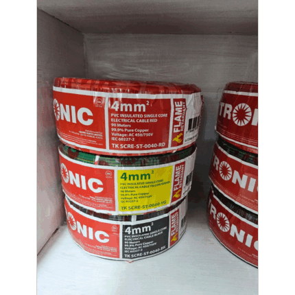 Tronic 4mm PVC Insulated Single Core Electrical Cable